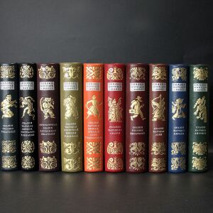 Leather-bound book "Tales of the peoples of the world" in 10 volumes, publishing house "Children's Literature", 1987