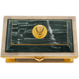 Box made of ophicalcite "Artichoke"