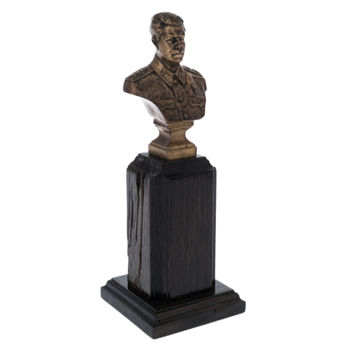 Statuette bust of stained oak "Stalin I.V."
