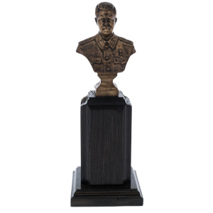 Statuette bust of stained oak "Stalin I.V."