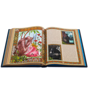 The leather-bound book "The Tales of H.K. Andersen"