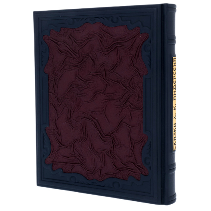 The leather-bound book "The Tales of H.K. Andersen"