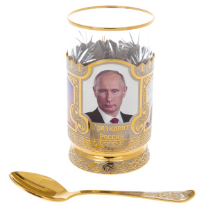Cup holder "Putin V.V." Zlatoust