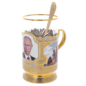 Cup holder "Putin V.V." Zlatoust