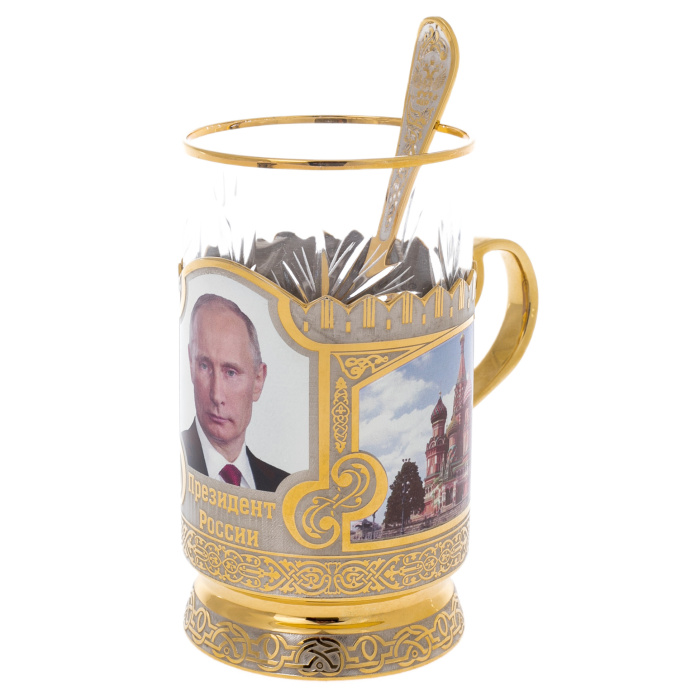 Cup holder "Putin V.V." Zlatoust