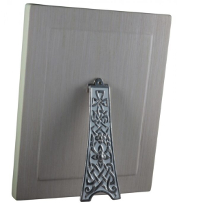 Icon of the Iverian Mother of God with mother of pearl in a white frame