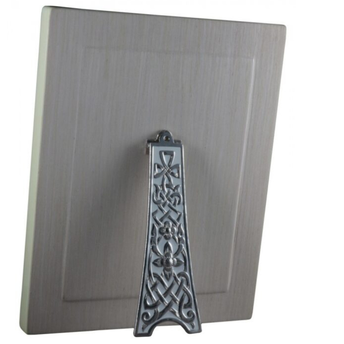 Icon of the Iverian Mother of God with mother of pearl in a white frame