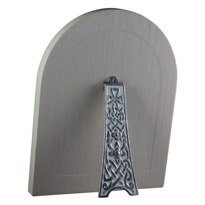 Icon "Our Lady of Unfading Color" with mother of pearl in a white frame (arch)
