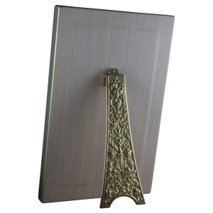The icon "Spyridon of Trimifunt" in a gold frame on natural mother-of-pearl