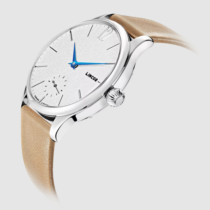 Lincor Uni Mechanical Wristwatch with Light Brown Strap