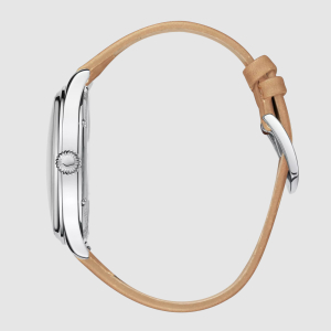 Lincor Uni Mechanical Wristwatch with Light Brown Strap