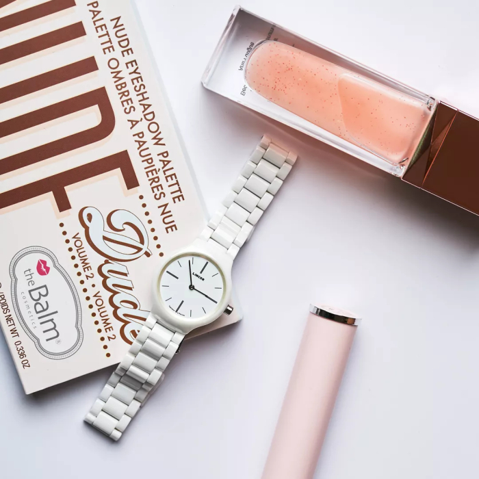 Lincor White Quartz Wrist Watch