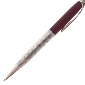 Burgundy-silver roller handle with cubic zirconia (Kit Day)