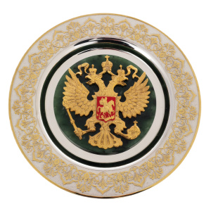 Decorative panel "Coat of Arms of the Russian Federation" small, Zlatoust
