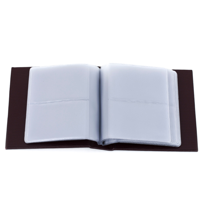 Leather business card holder with gold-plated insert "Moscow Kremlin" Zlatoust
