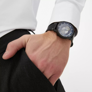 Automatic Mechanical Wristwatch Lincor "Sputnik" black
