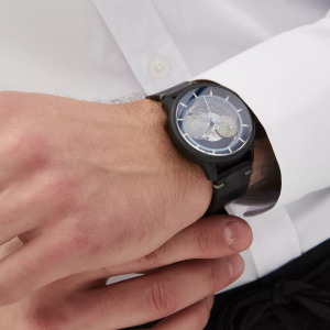 Automatic Mechanical Wristwatch Lincor "Sputnik" black