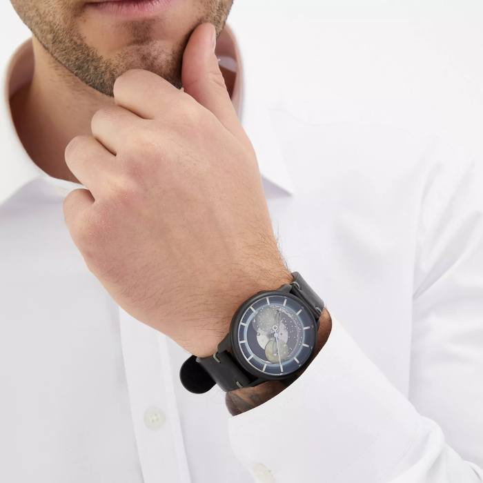 Automatic Mechanical Wristwatch Lincor "Sputnik" black
