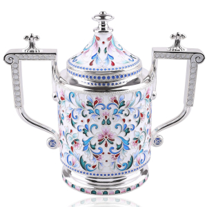 Серебряная сахарница "L`EAU"