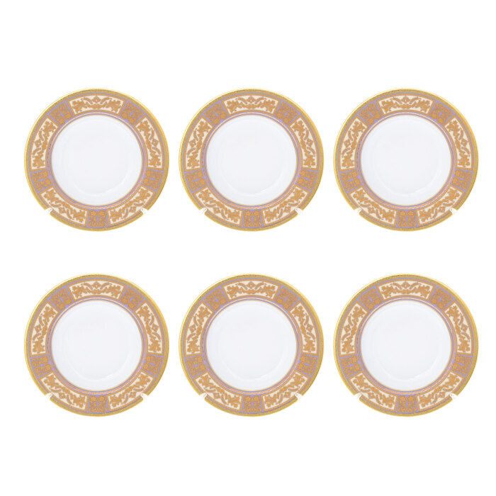 Набор глубоких тарелок Falkenporzellan "Diadem Violet Creme Gold" на 6 персон