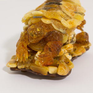 Souvenir box made of amber "Turtle"