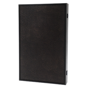 Backgammon made of veneer and leather "Manopoulos" coffee brown