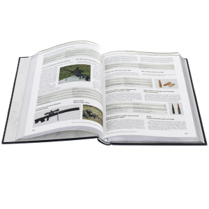 The leather-bound book "Weapons and military equipment of Russia."