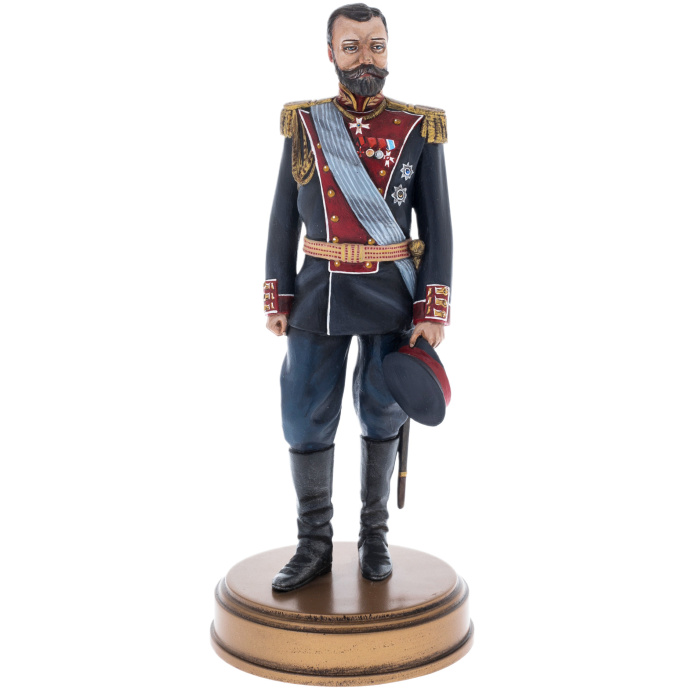 Statuette made of solid alder "Nicholas II" from the collection "History of the Russian State"
