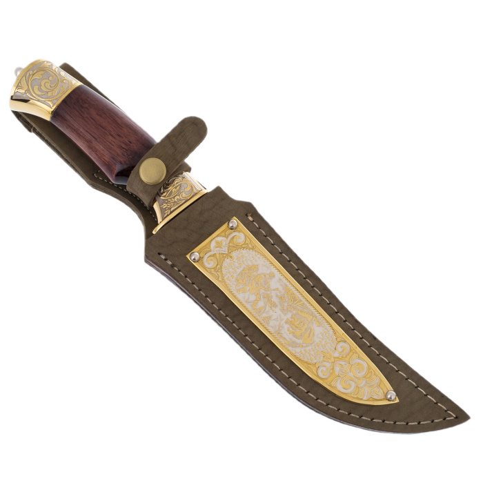 Hunting set "Bear hunting" with a knife, Zlatoust