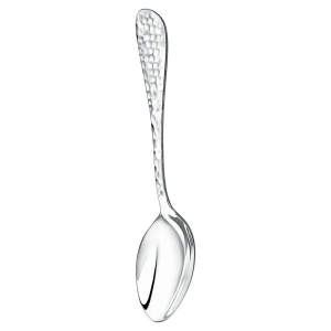 Silver table set "Forged droplet" : fork, spoon, teaspoon, for 1 person