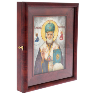 Icon of St. Nicholas the Wonderworker with mother of pearl