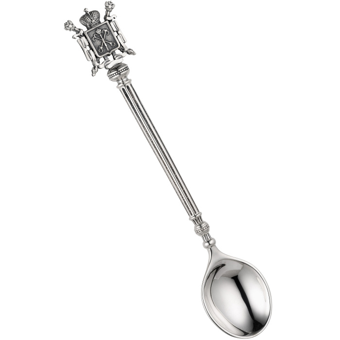 Coffee spoon made of silver "Petersburg"