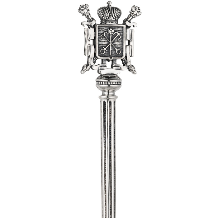 Coffee spoon made of silver "Petersburg"