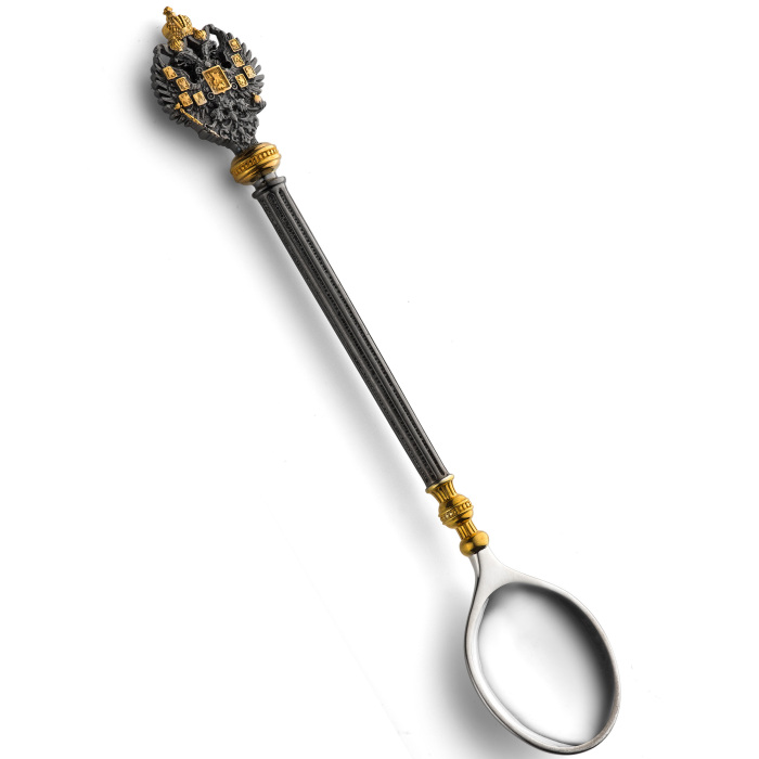 Coffee spoon made of silver "Fatherland"